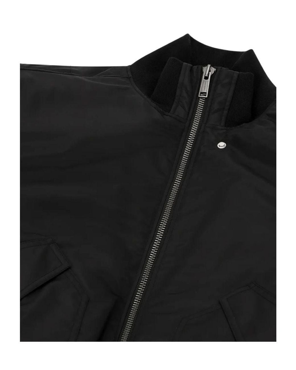 Entire studios Black Echo Padded Bomber Jacket for men