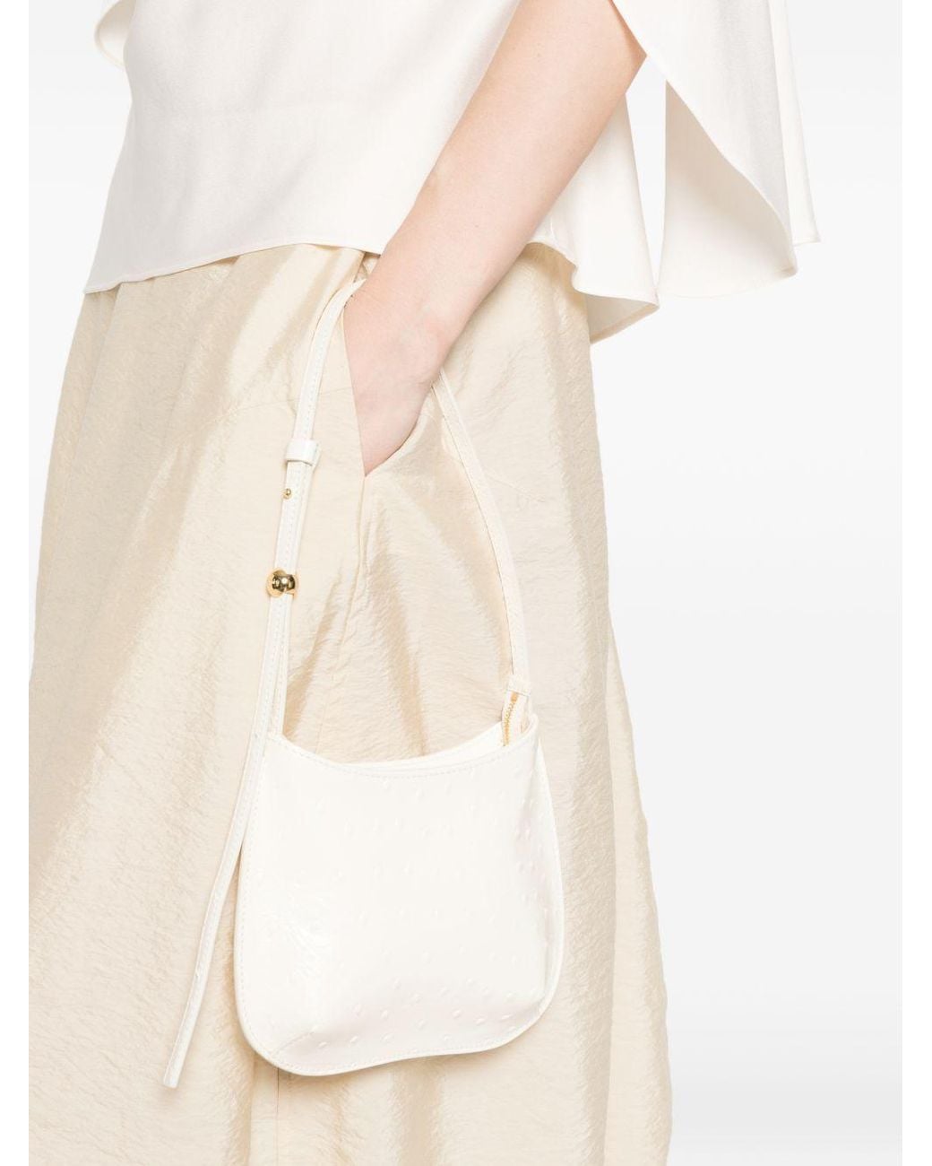 Jacquemus White The Berlingot Small Clasp Bag
