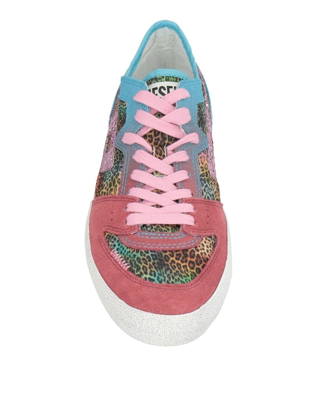 DIESEL Pink Simple Low-Top Sports Shoes