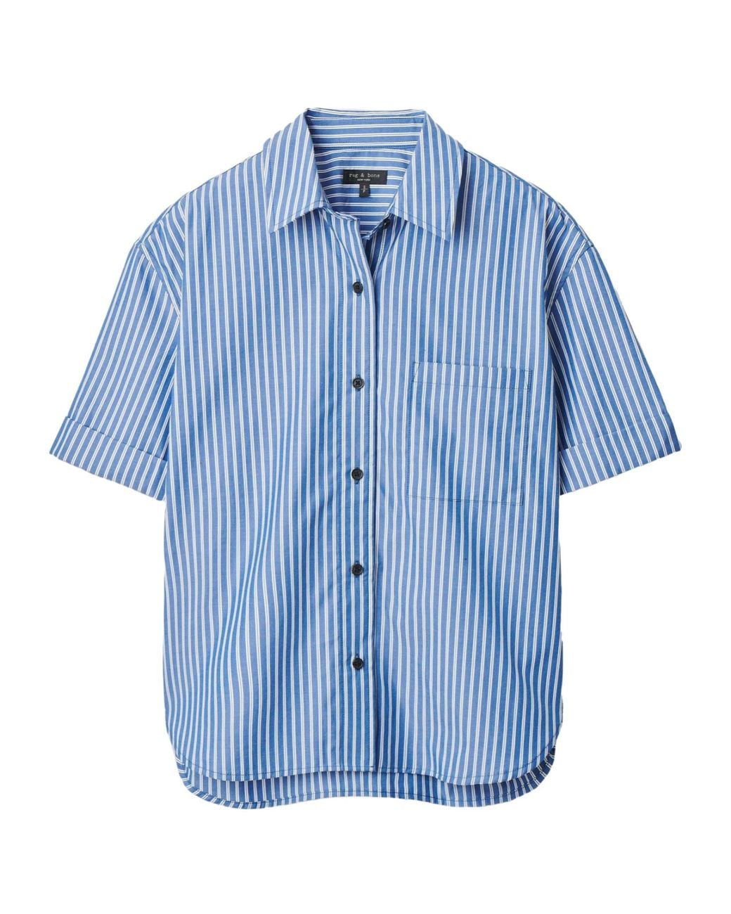 Rag & Bone Blue Striped Shirt