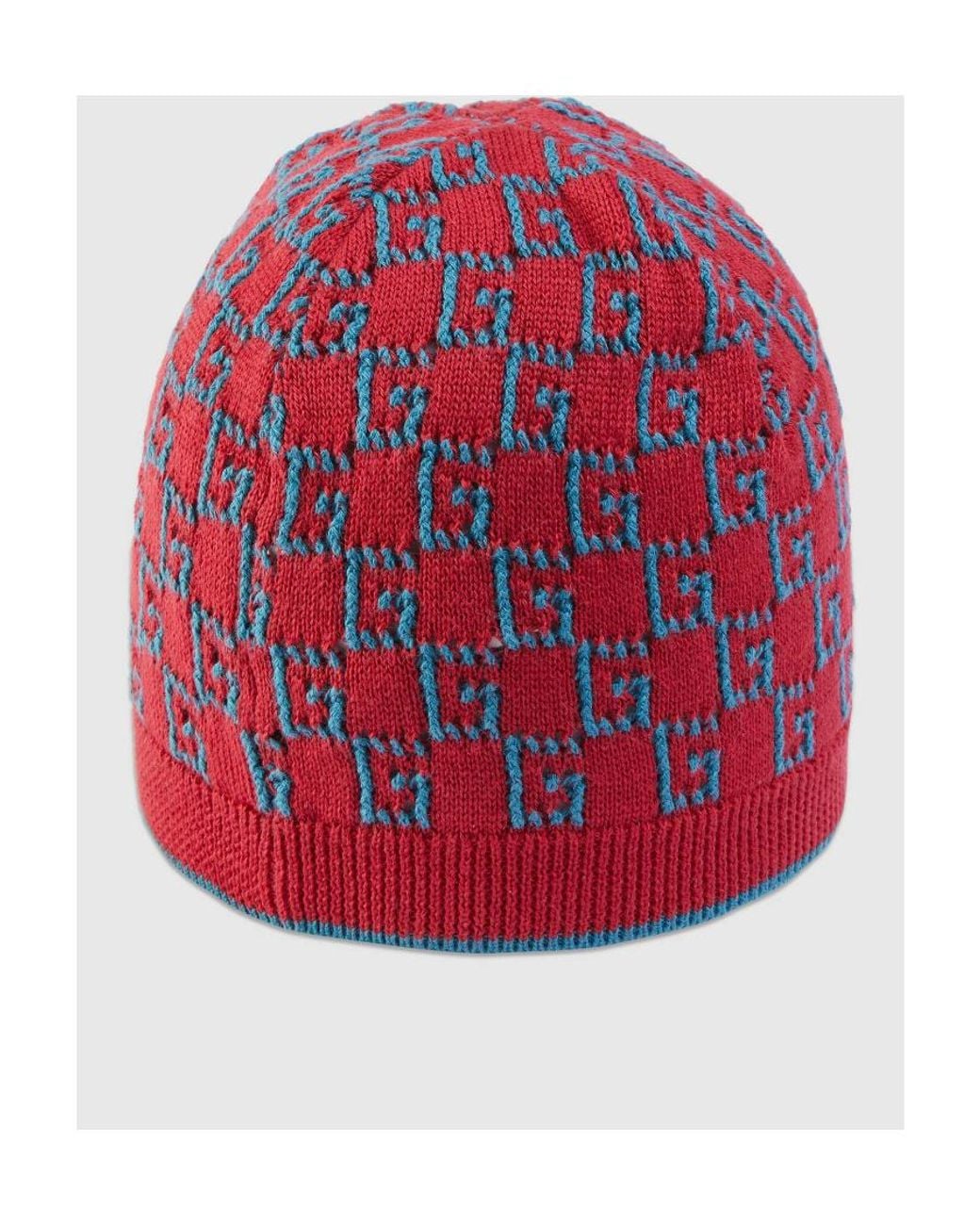 Gucci Red Square G Cotton Beanie