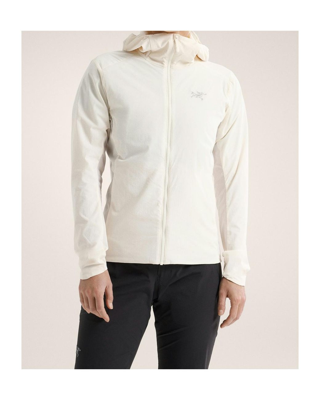 Arc'teryx White Atom Sl Hooded Jacket