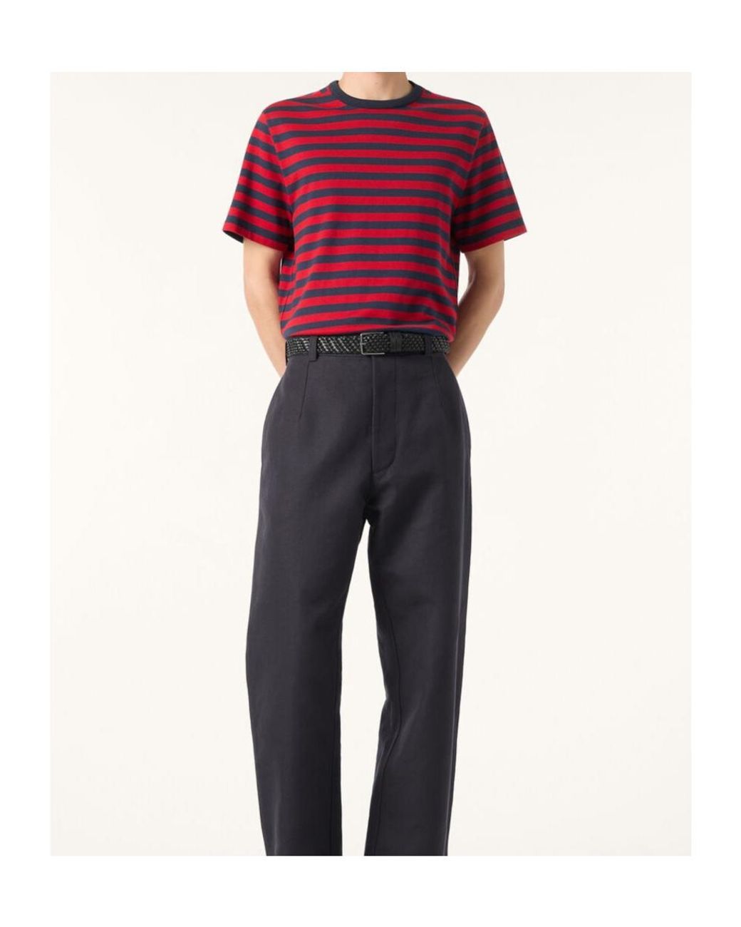 Loro Piana Red Barquetine T-Shirt for men