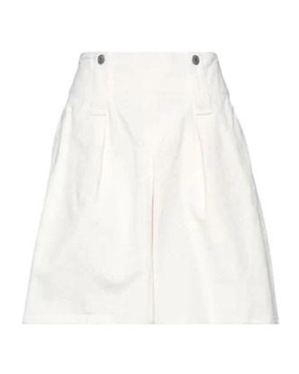 Isabel Marant White Solid Fashion Denim Shorts