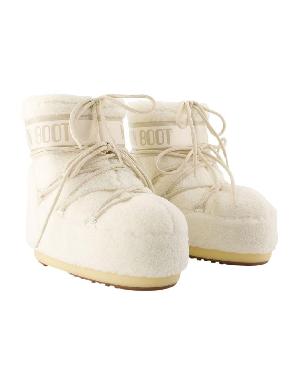 Moon Boot Natural Drawstring Low Boots