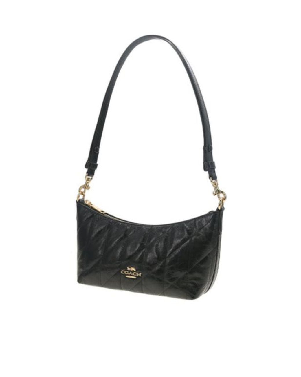 COACH Black Zippered Shoulder Bag