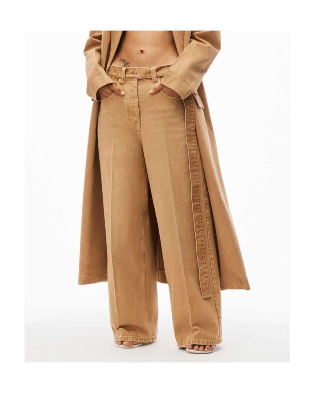 Alexander Wang Natural Belted Raver Jeans