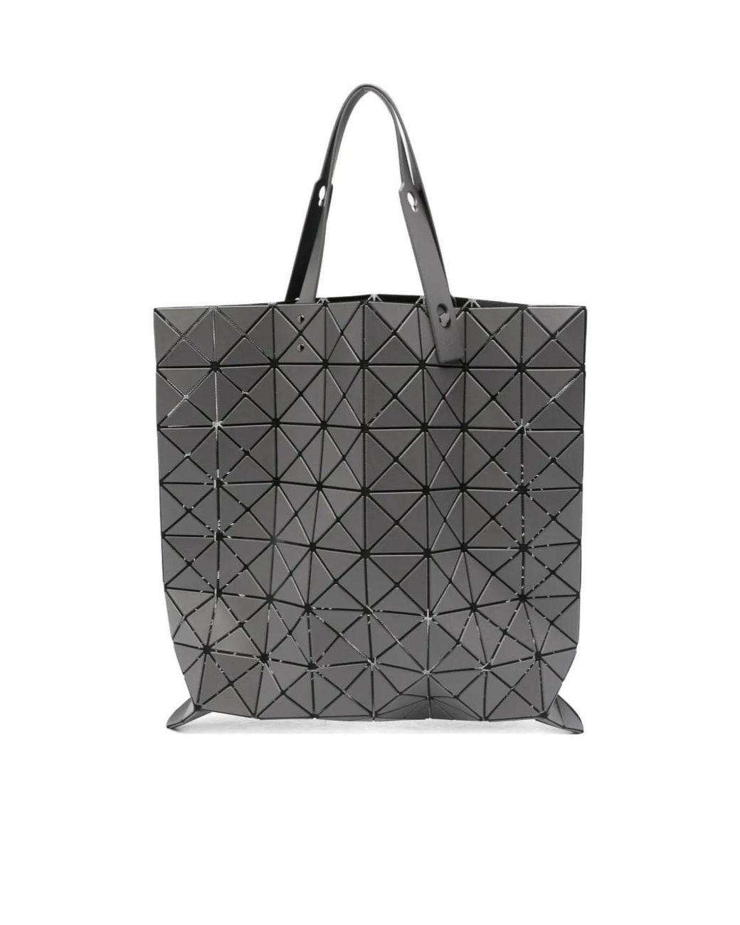 Issey Miyake Gray Geometric Tote Bag