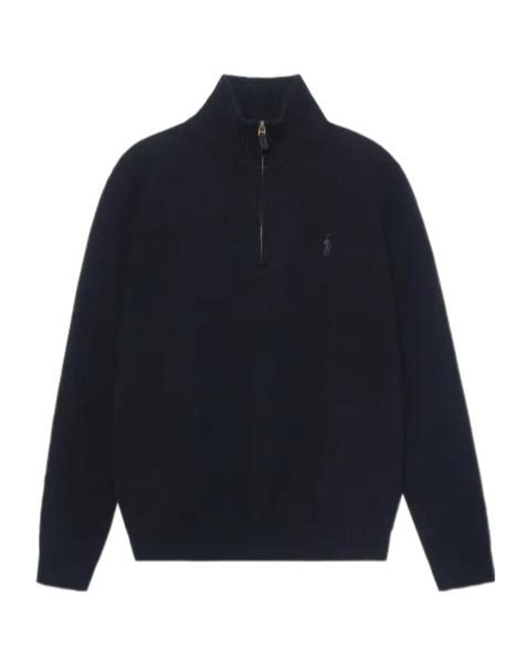 Polo Ralph Lauren Blue Half-Zip Knitted Sweater for men