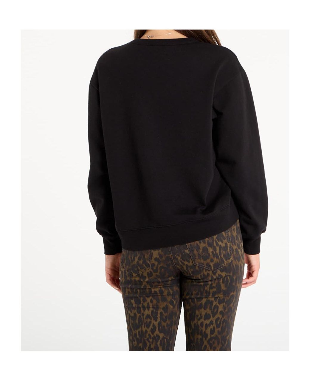 AllSaints Black Trip Crewneck Sweatshirt