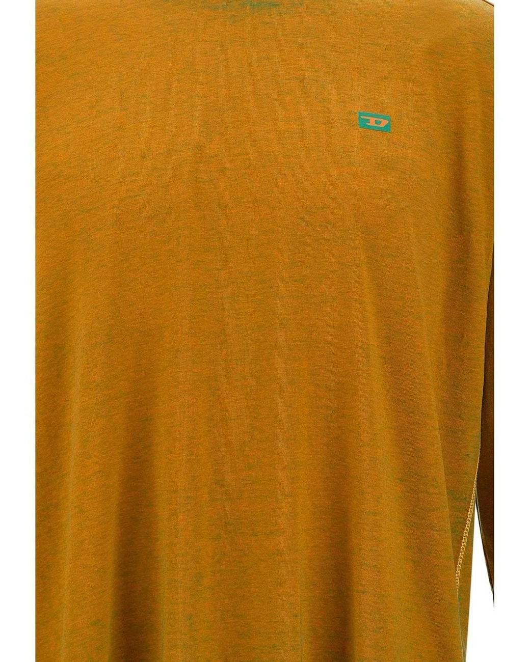 DIESEL Green Anyway Logo Crewneck Sweater for men