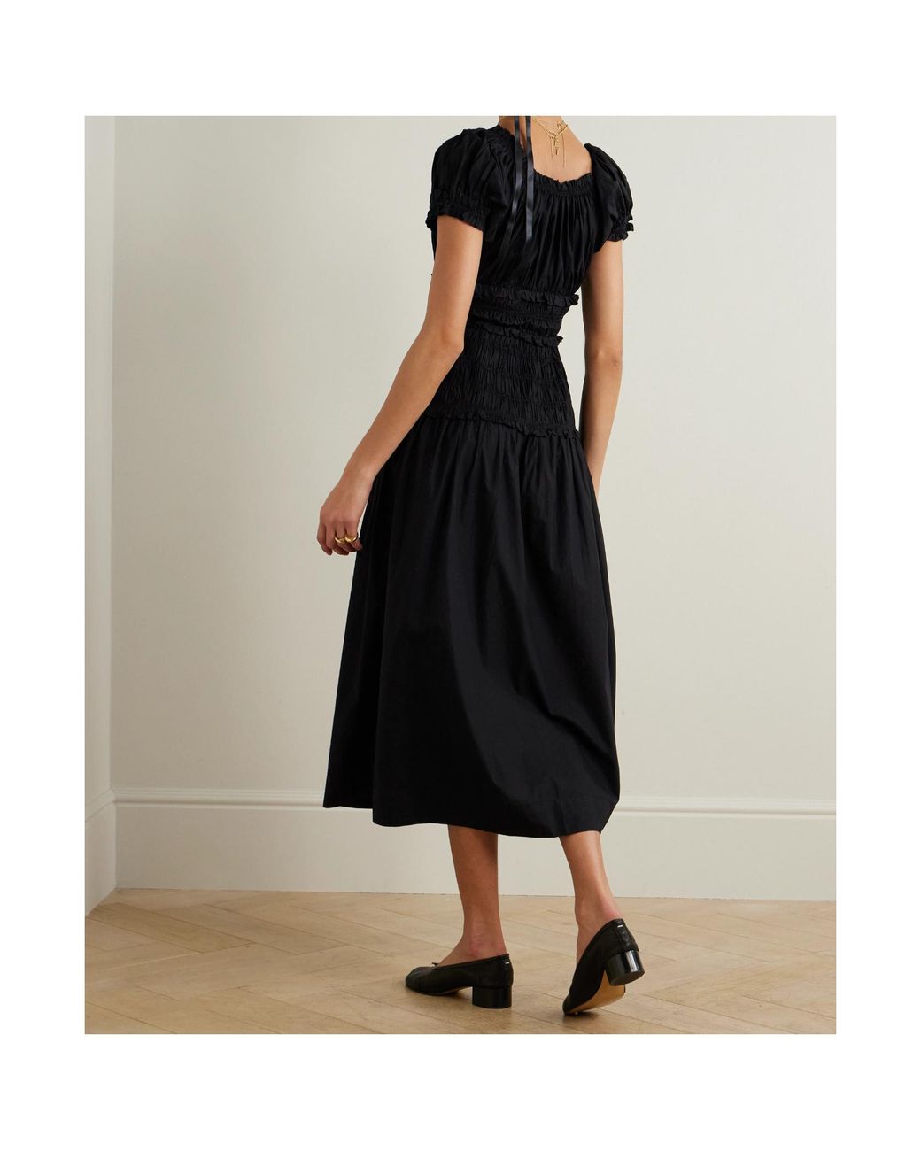Doen Black Short Sleeve Dress