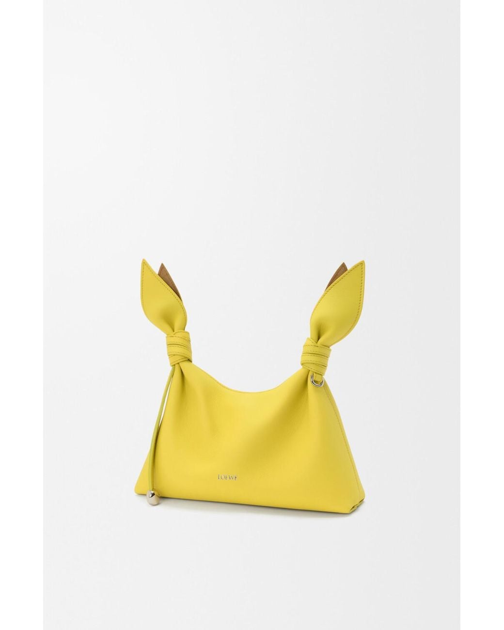 Loewe Yellow Knotted Detail Shoulder Bag