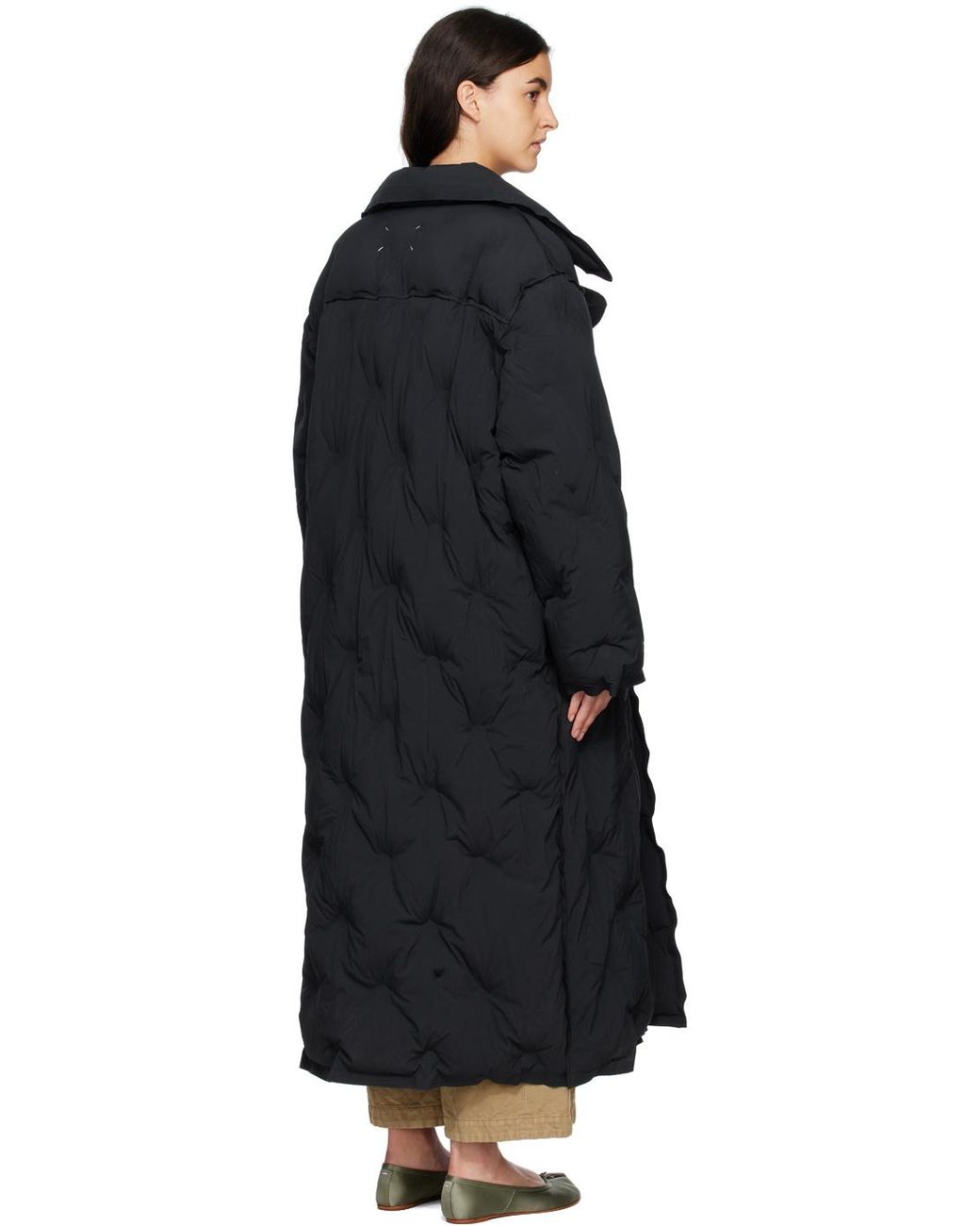 Maison Margiela Black Oversized Padded Coat