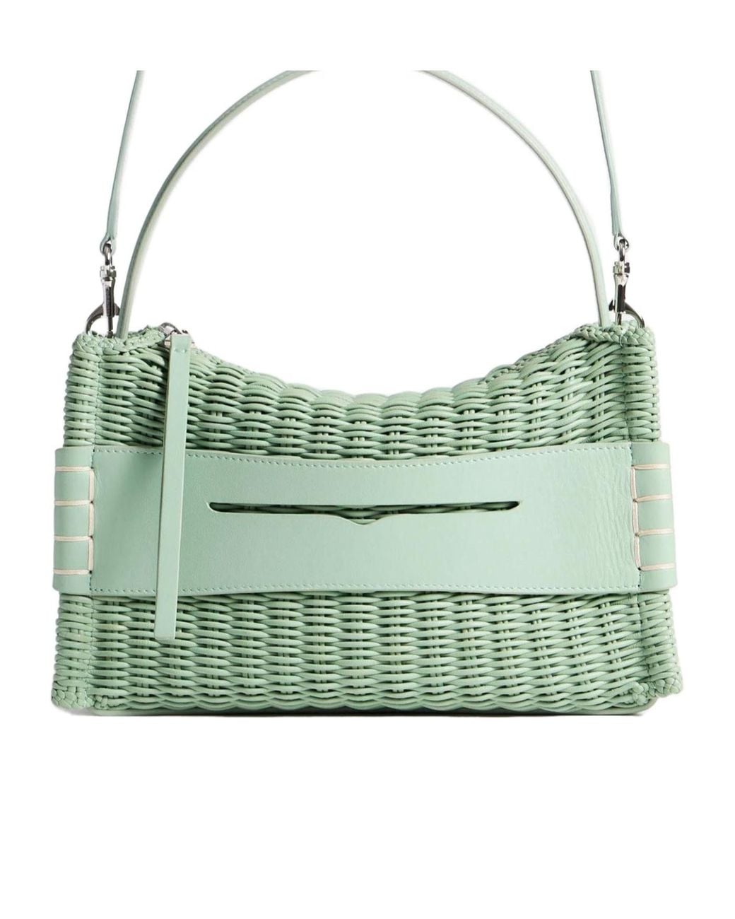 J.W. Anderson Green Jw Anderson Woven Loafer Bag