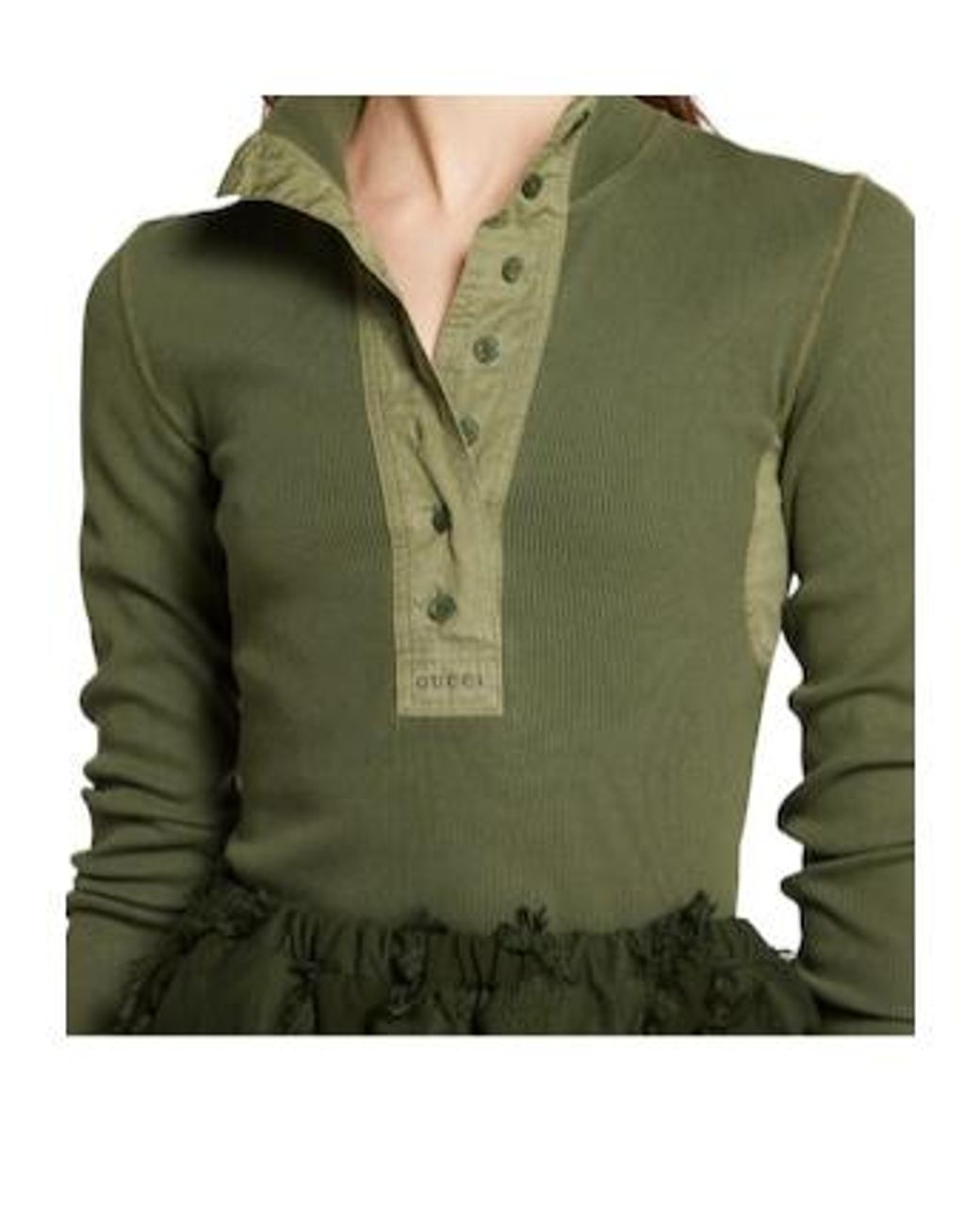 Gucci Green Long Sleeve T-Shirt