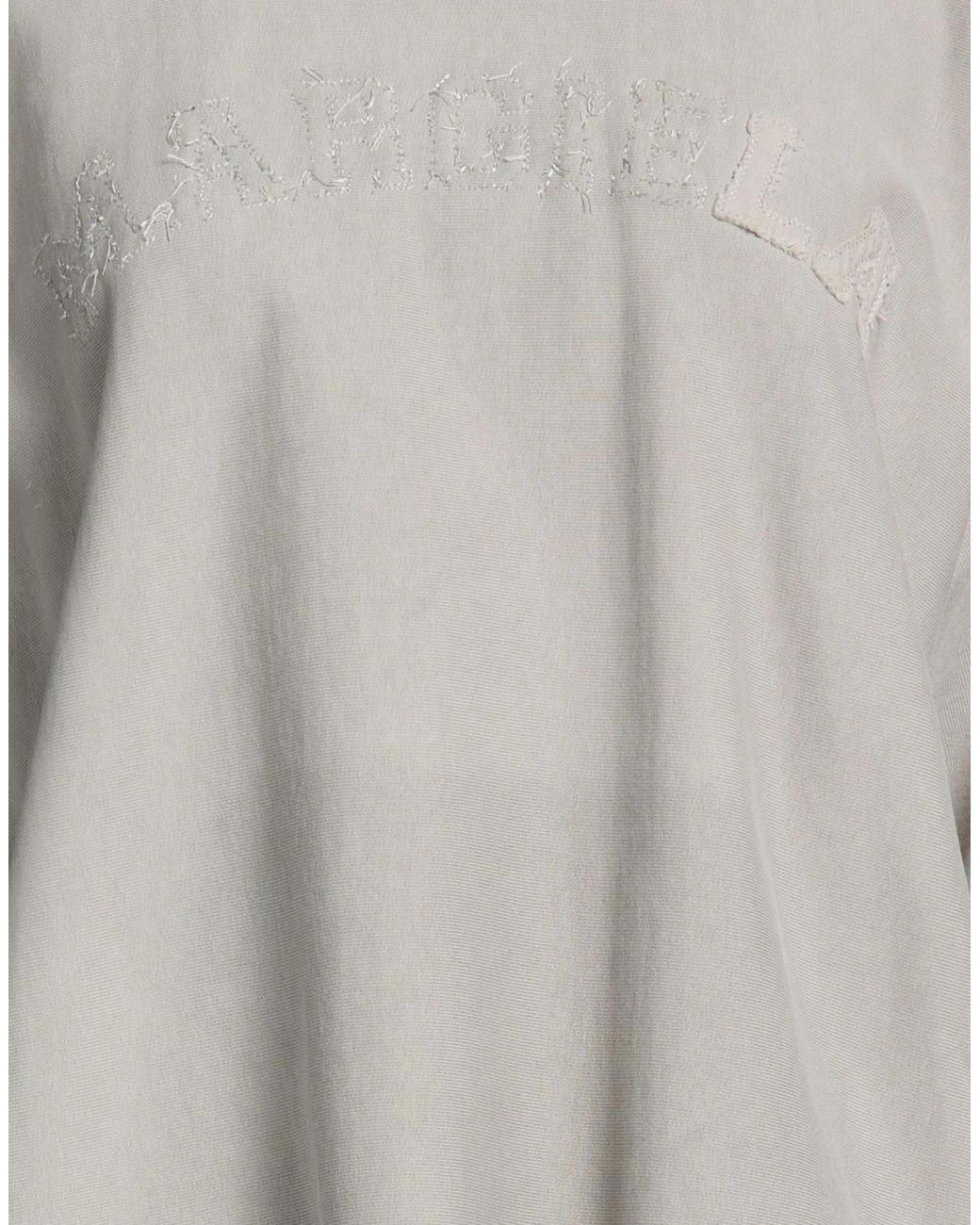 Maison Margiela Gray Solid Color Hooded Track Jackets