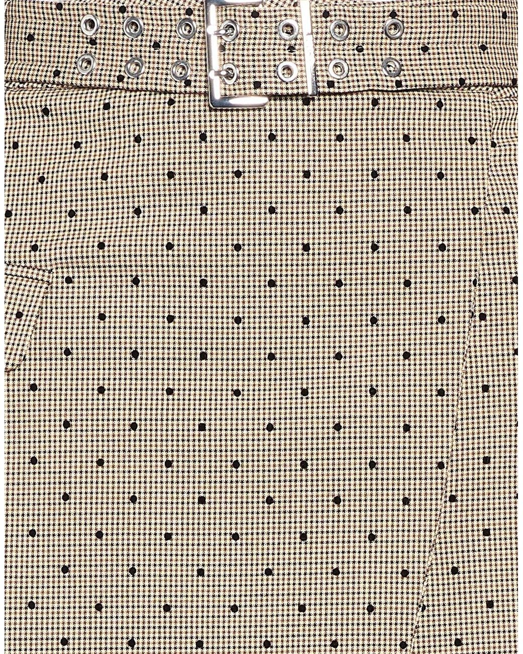 Ganni Natural Mini Skirt