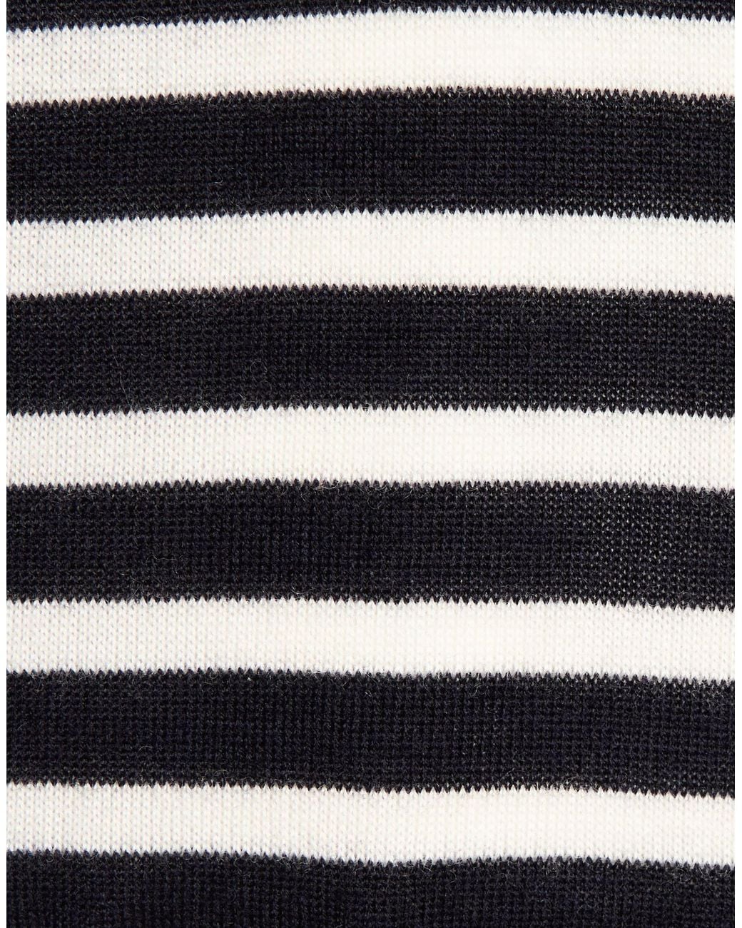 MAX&Co. Blue Striped Wool Knit Sweater