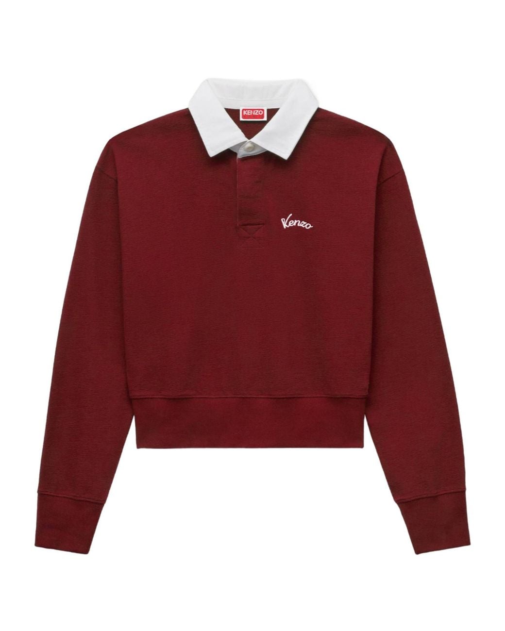 KENZO Varsity' Embroidered Long Sleeve Polo