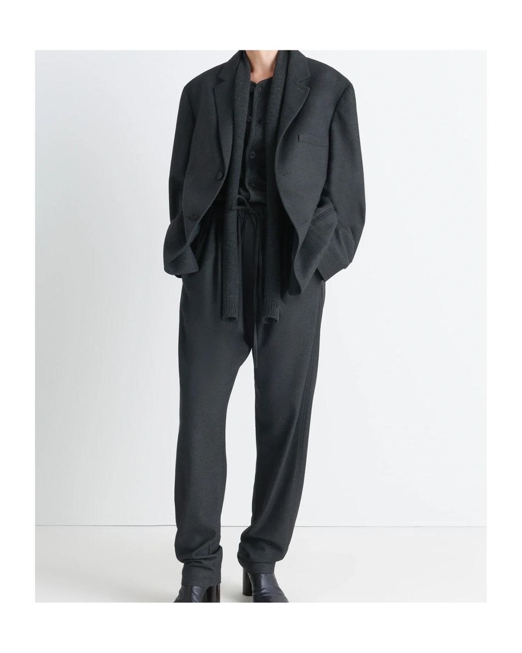 Lemaire Blue Single-Breasted Tailored Blazer for men