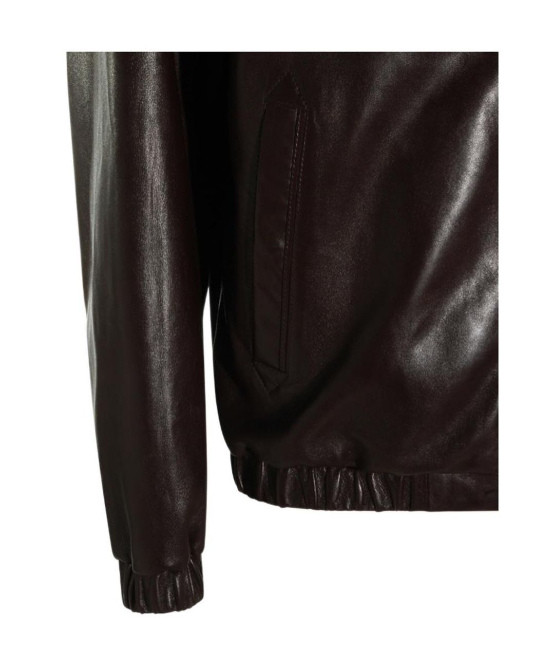Canali Brown Zip-Up Bomber Jacket for men
