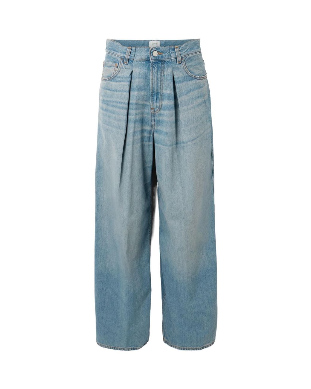 Haikure Blue Candy Pleated Boyfriend Jeans