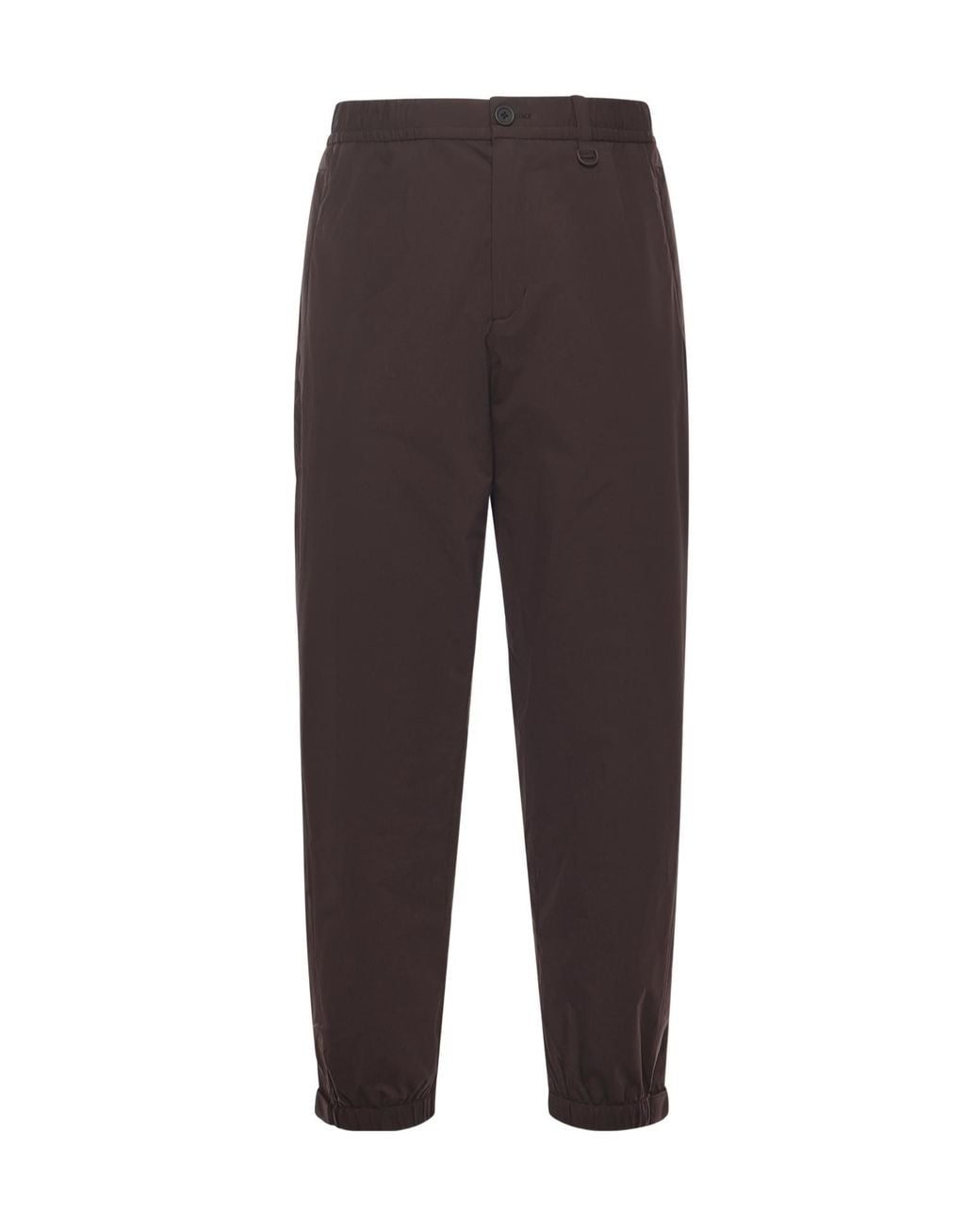 Herno Brown Laminar Elastic-Waist Pants for men