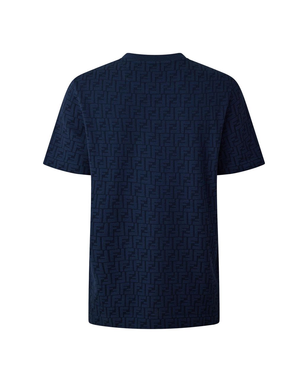 Fendi Blue Printed T-Shirt for men