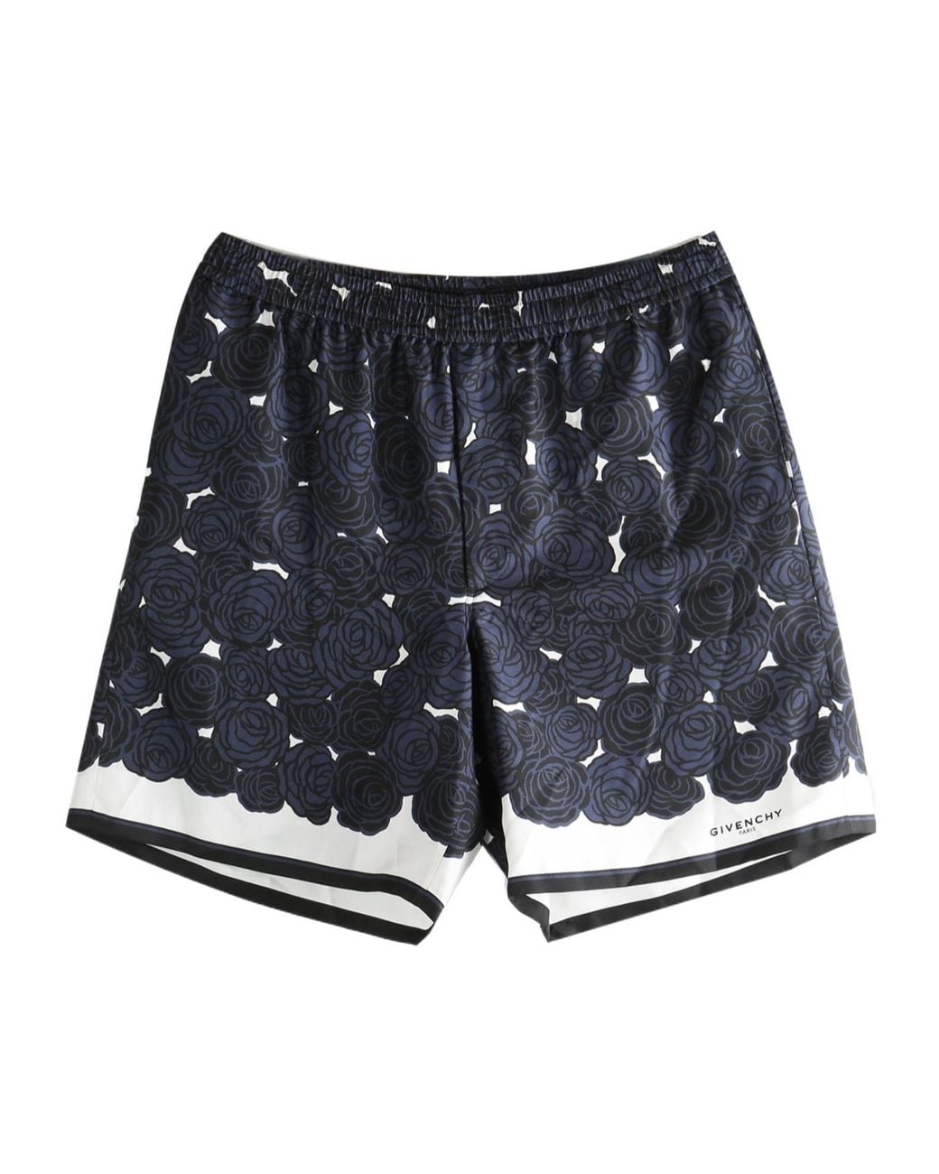 Givenchy Blue Rose Detailed Shorts for men