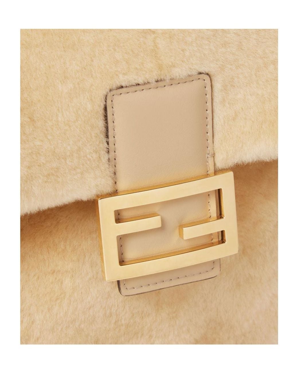 Fendi Natural Shearling Backpack