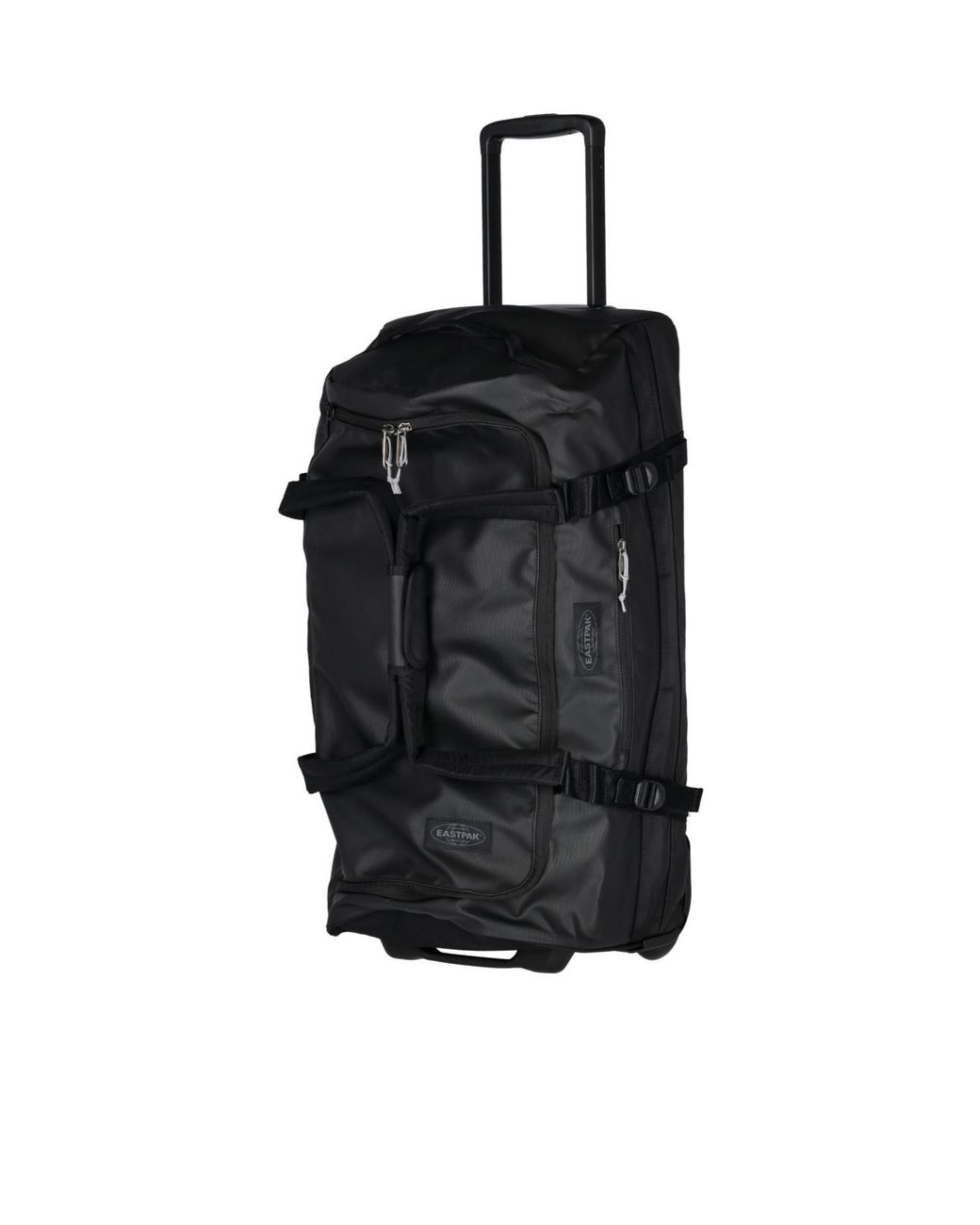 Eastpak Black Duffle Pack Wheel Tarp Luggage for men