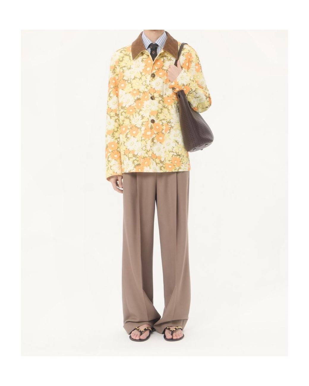 Valentino Metallic Collared Long-Sleeved Casual Jacket for men