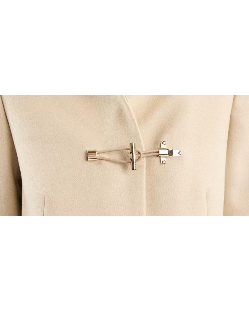 Fay Natural Long-Sleeved Hooded Coat