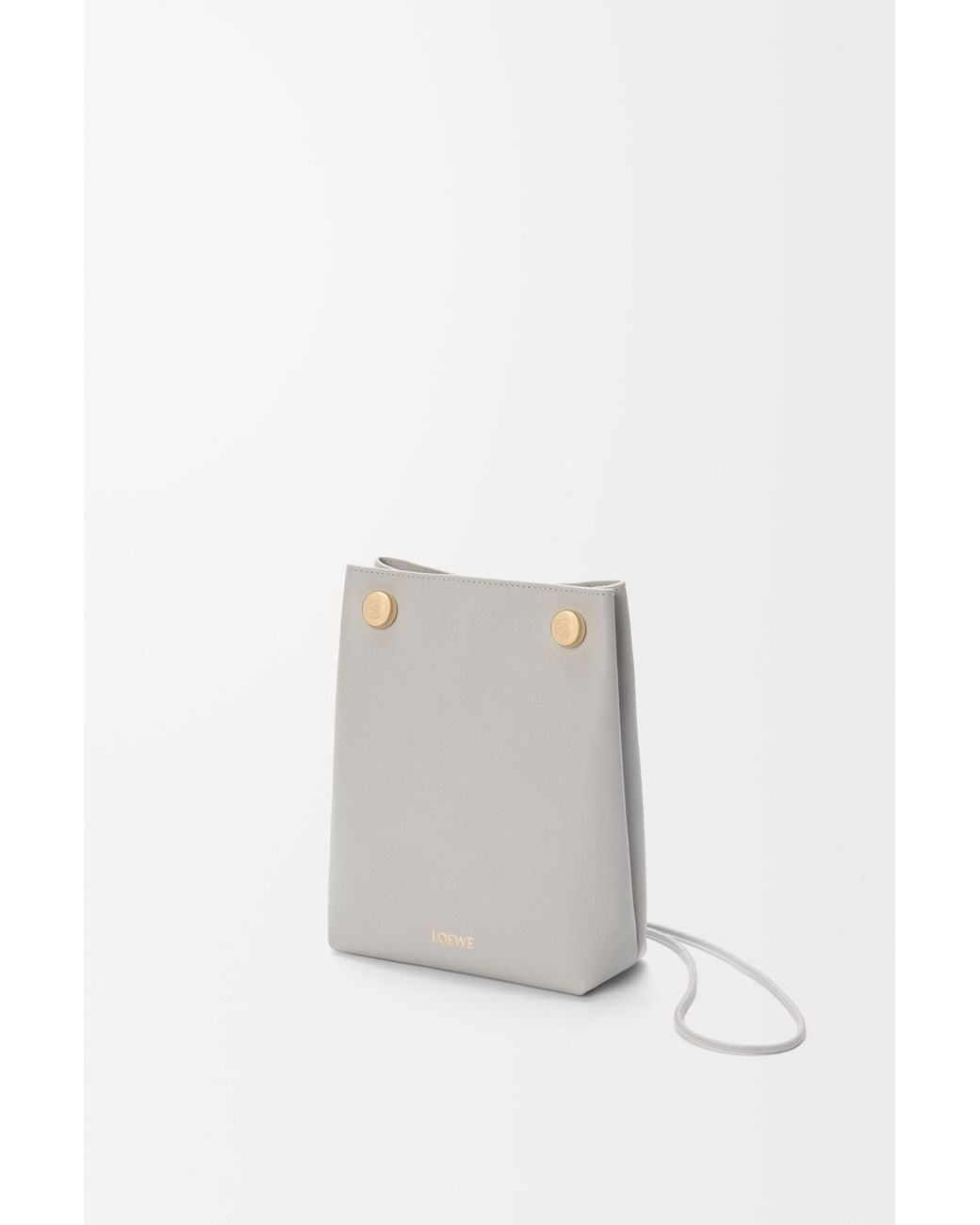 Loewe Gray Logo Shoulder Bag