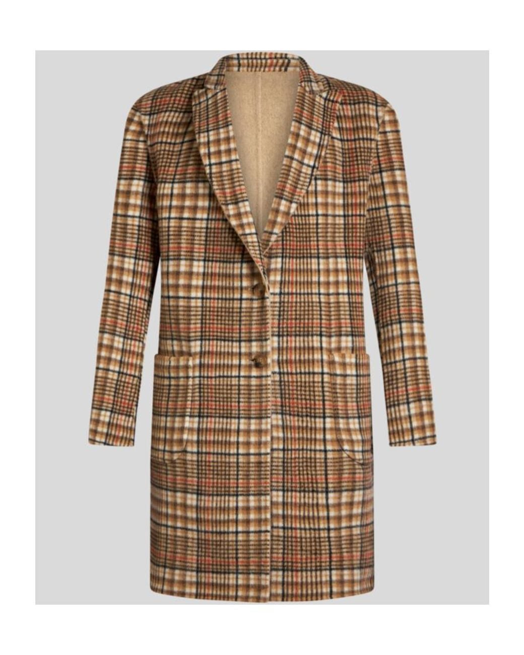 Etro Natural Single-Breasted Reversible Coat for men