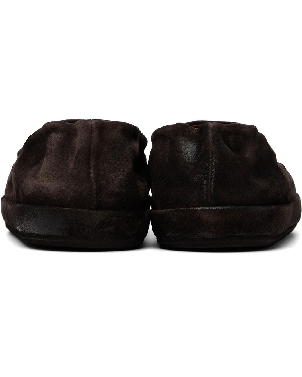 Marsèll Black Scatopelle Suede Loafers for men