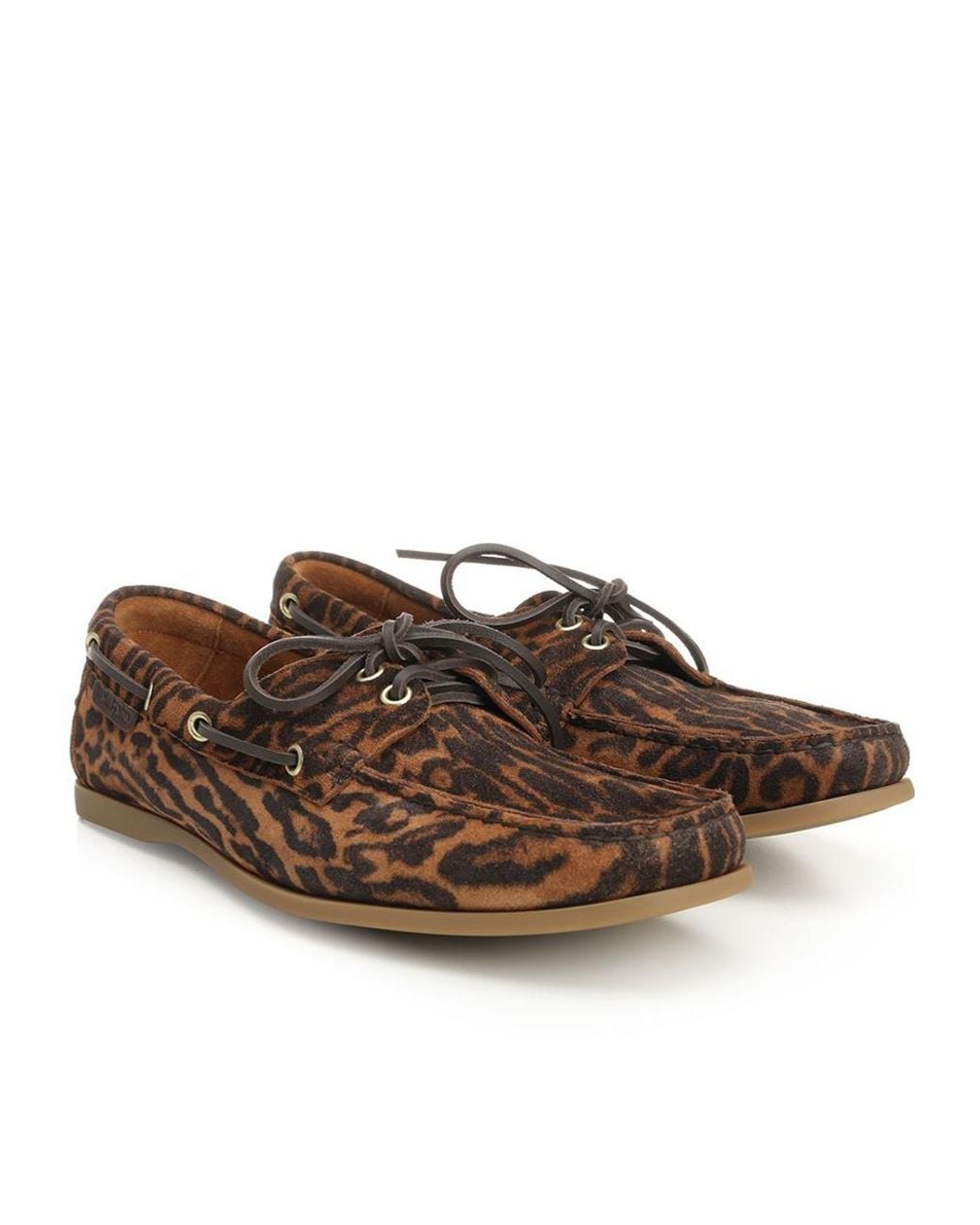 Tom Ford Brown Robin Boat Shoes for men