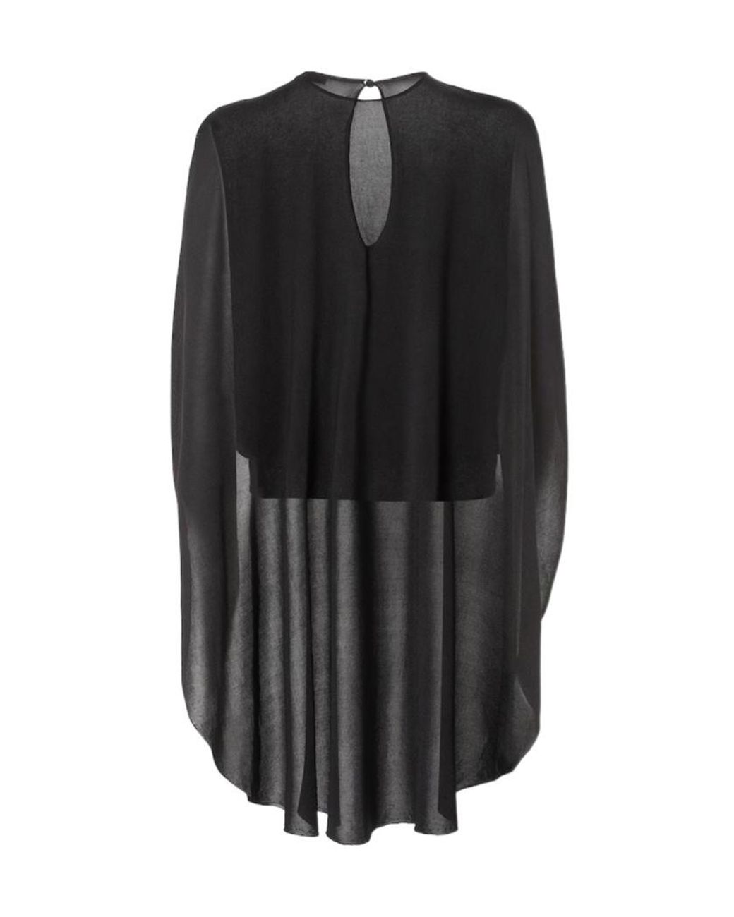 Fendi Black Crewneck Asymmetric Sleeveless Top