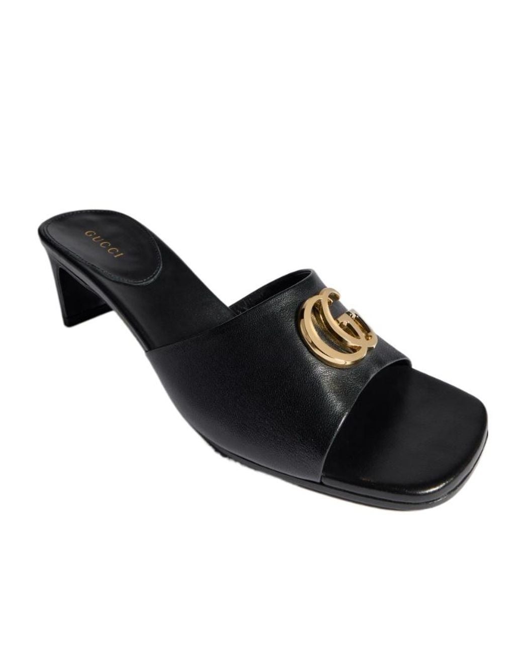 Gucci Black Double G Slide Sandals