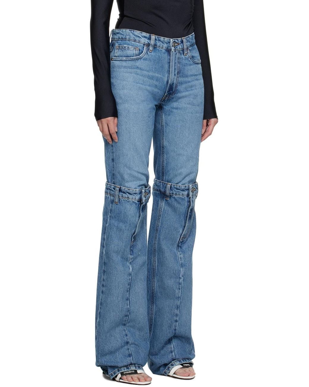 Coperni Blue Multi-Pocket Denim Trousers for men