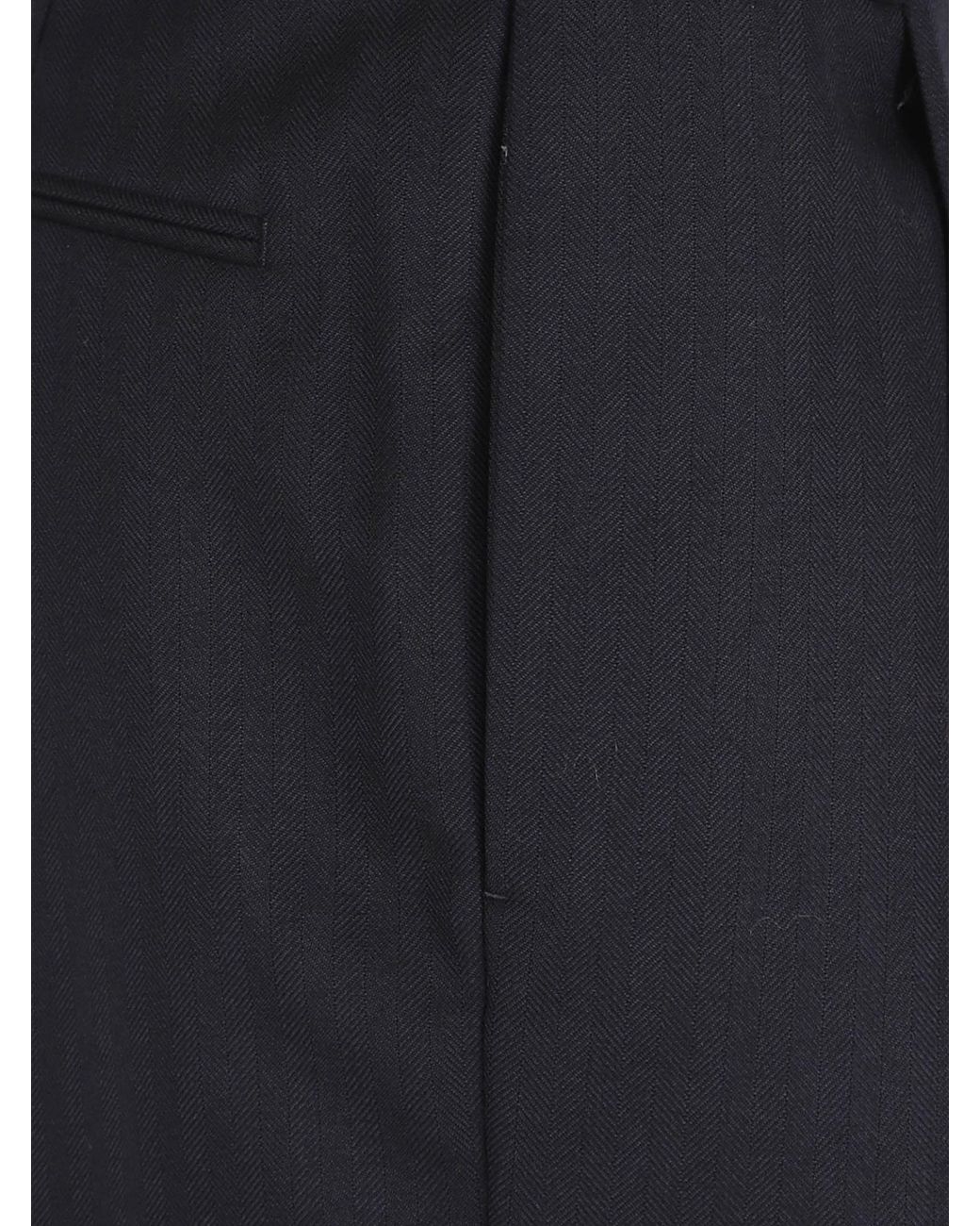 Dries Van Noten Blue Belt Loop Track Pants