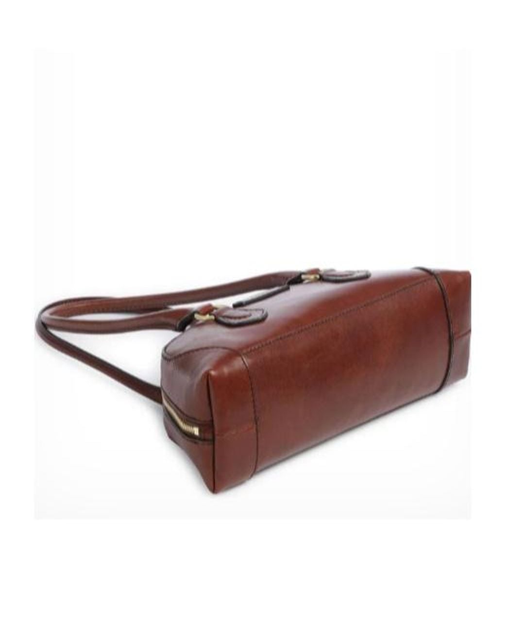 The Bridge Brown Magda Leather Shoulder Bag