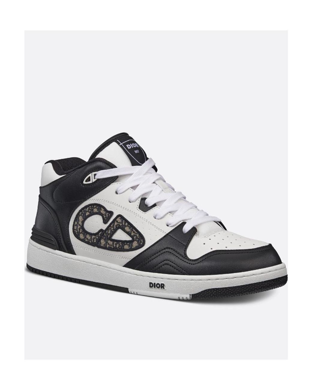 Dior White Homme B57 Mid-Top Sneakers for men