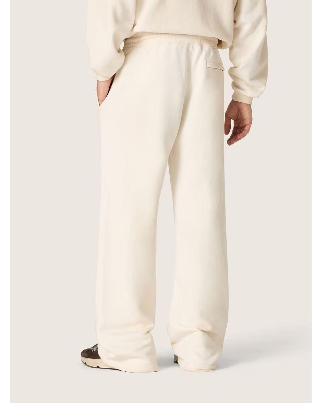 Golden Goose Deluxe Brand Natural Star Wide-Leg Trousers for men