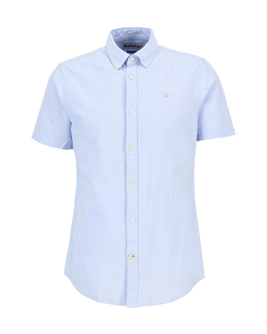 Barbour Blue Logo Short-Sleeved Shirt for men