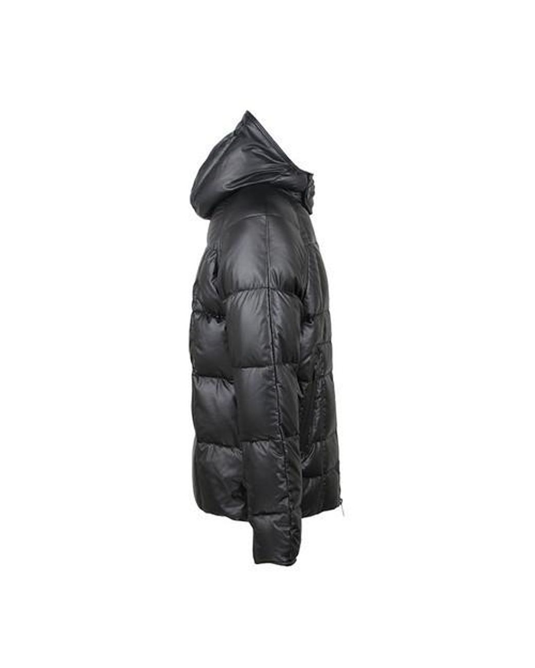 Emporio Armani Black Long-Sleeved Down Jacket for men