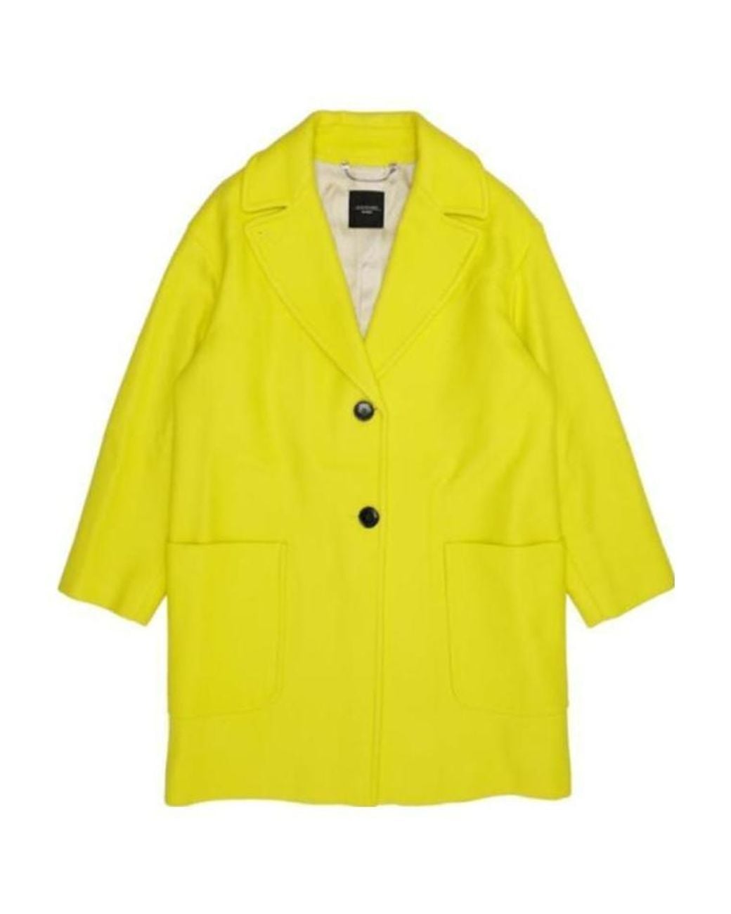 Weekend by Maxmara Yellow Single-Breasted Coat