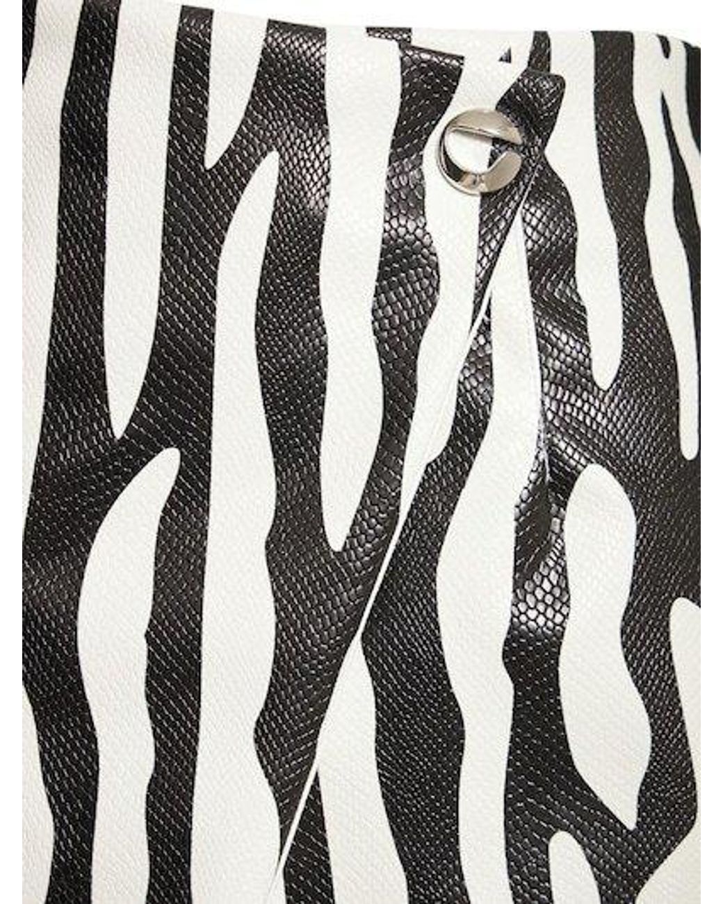 Coperni Black Zebra Miniskirt
