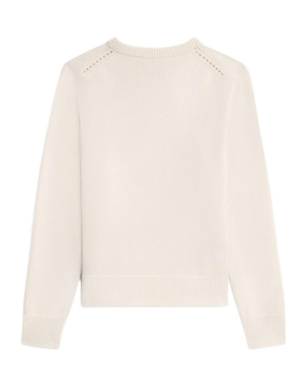 Céline White Crew Neck Sweater